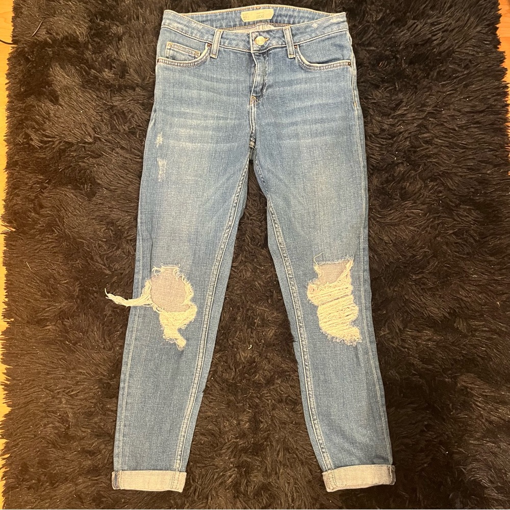 Topshop model Lucas jeans